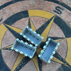 Old Work 4-Gang 68 cu. in. Electrical Outlet Box and Switch Box with EZ Mount Clamps and Wire Clamps, Gray