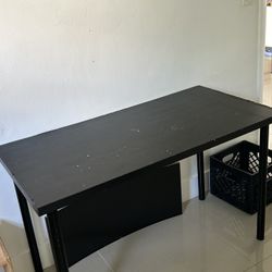 Free Desk - Black, Good Condition 