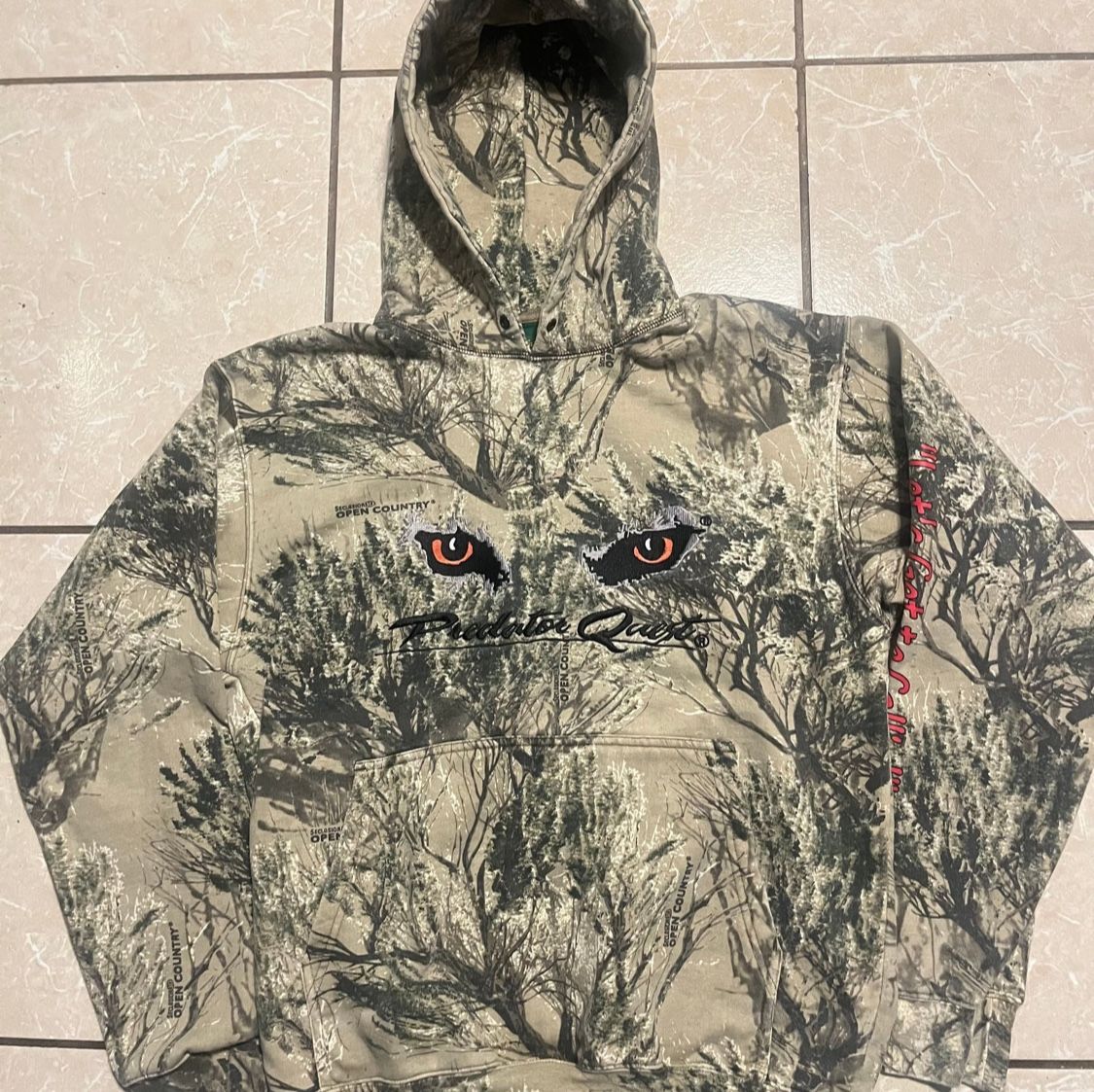 Cabela's Predator Quest White Open Country Camouflage Hunting Hoodie