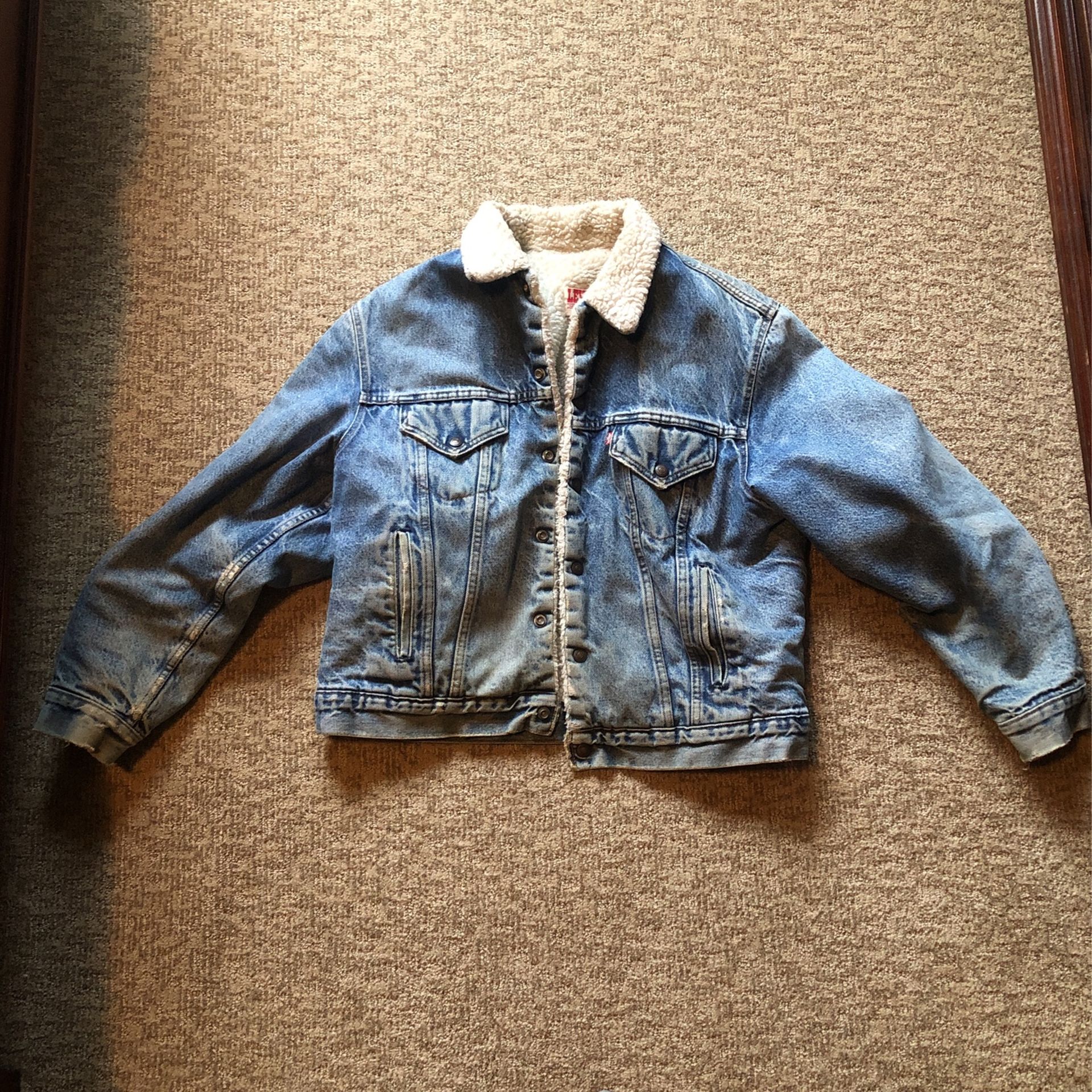 Levi Denim Jacket Sherpa Lined