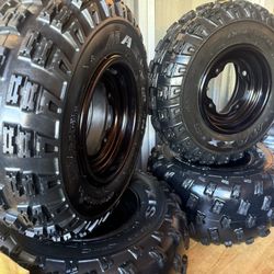 Yamaha Complete OEM Wheel Set With Maxxis Tires 