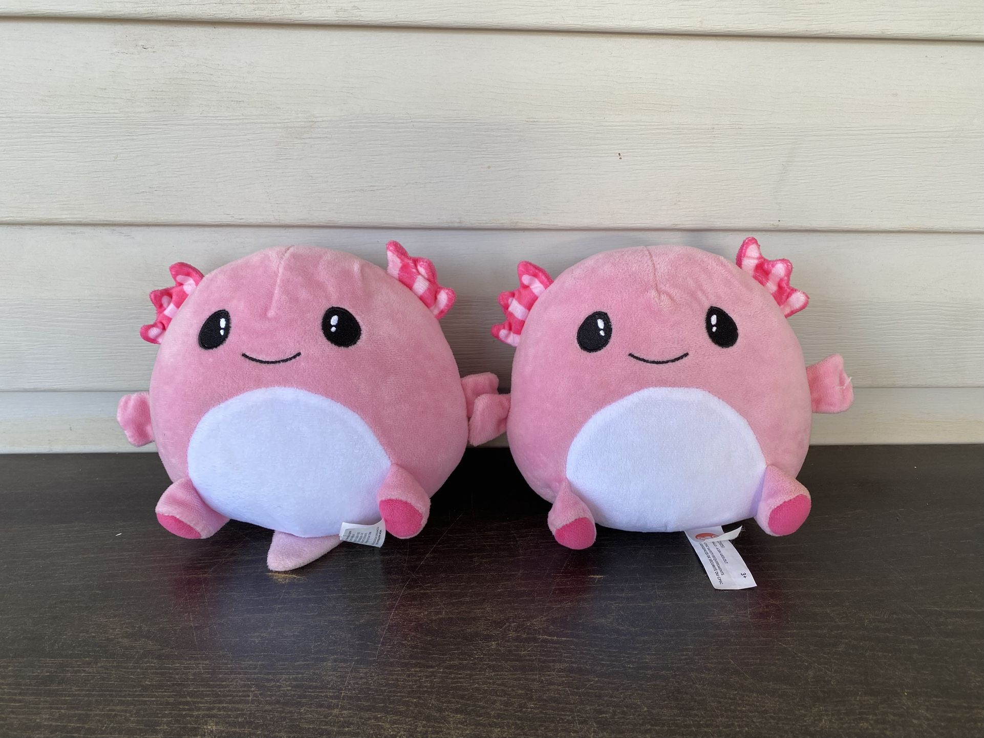 Fiesta Axolotl Plush Gumballs 7" Stuffed Animal Pink Sea Salamander Ocean