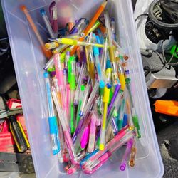 Box Of Gel Glitter Pens 