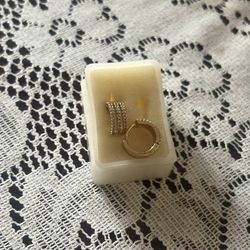 3 Row Earring w gems 