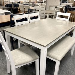 New Table / 4 Chairs / Bench