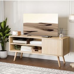 TV Stand for 48-55 Inch TV, Oak