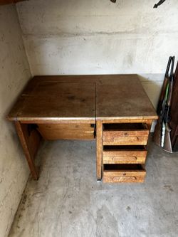 Typewriter Desk - Antique