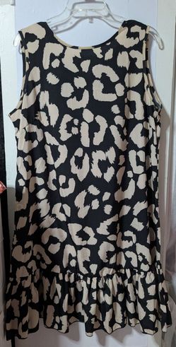 Women's leopard print shift dress