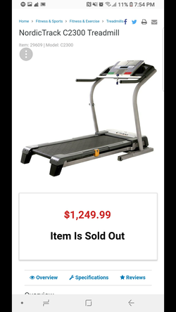 Nordictrack c2200 treadmill manual sales