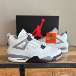 Jordan 4 White Cement
