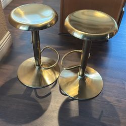 Two Gold Stools