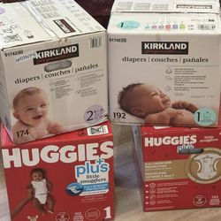 Diapers Size 1 & 2