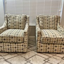 Two Swivel Chairs