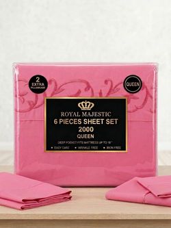 Royal Majestic 6-Piece Queen Sheet Set