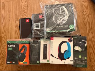 Xbox & Nintendo Gaming accessories Lot! Read Description