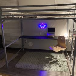Loft Bed With Desk Area 
