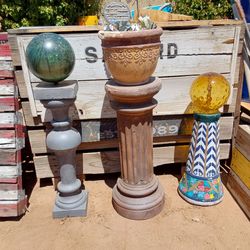 Concrete Cement Garden Accent Decorations - Please Open Up Ad for Pricing