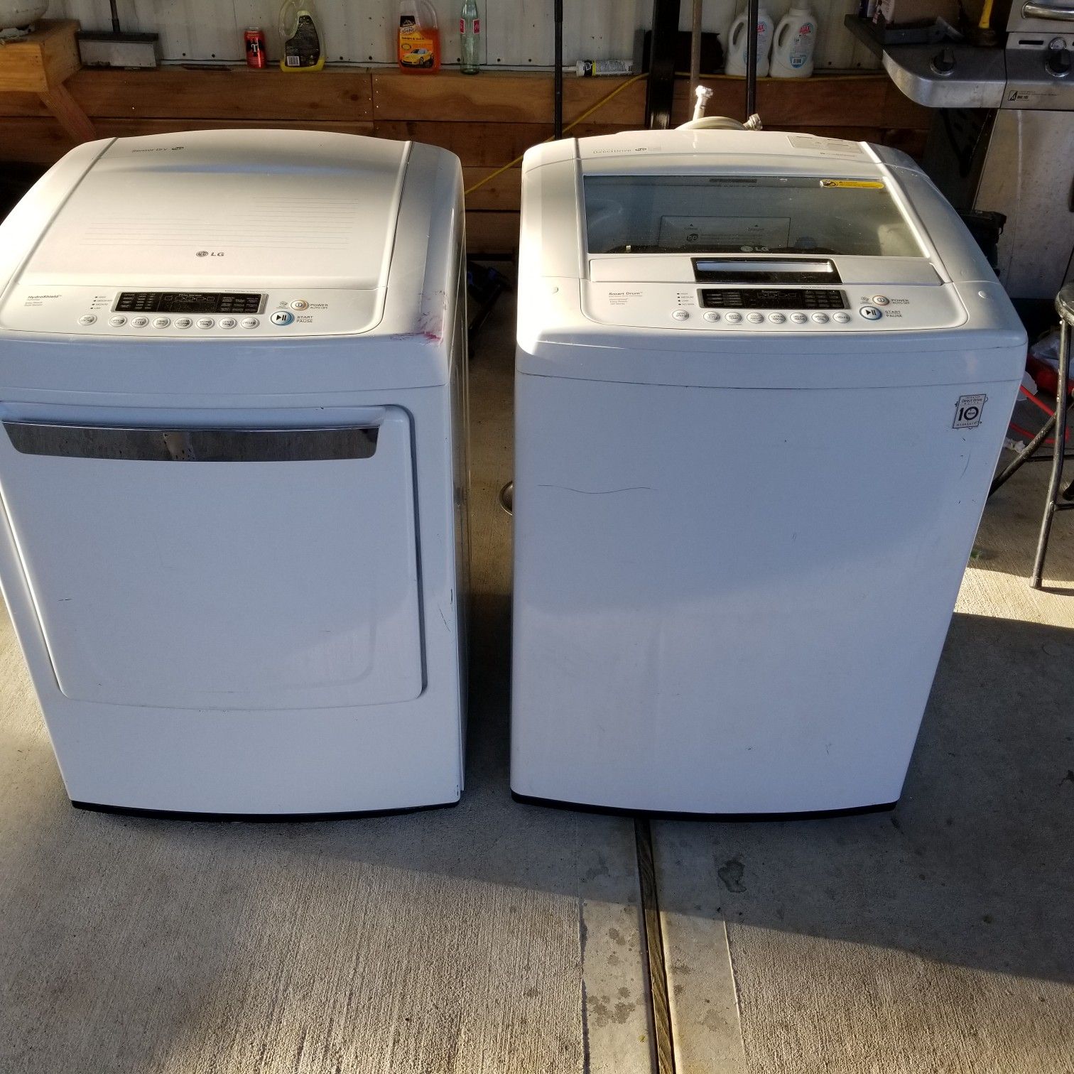 LG washer and dryer set