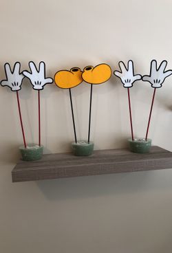 Set of 6 mickey mouse birthday decorations