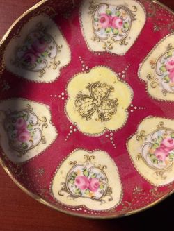 Vintage Hand Painted Nippon Candy Dish