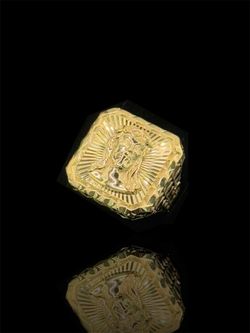ANILLO ROSTRO DE JESUS ORO 14K