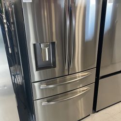 Stainless Steel 28 Cu. Ft. 4-Door French Door Refrigerator 