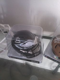 NFL helmets signed and jersey