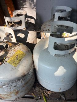 Empty propane tanks