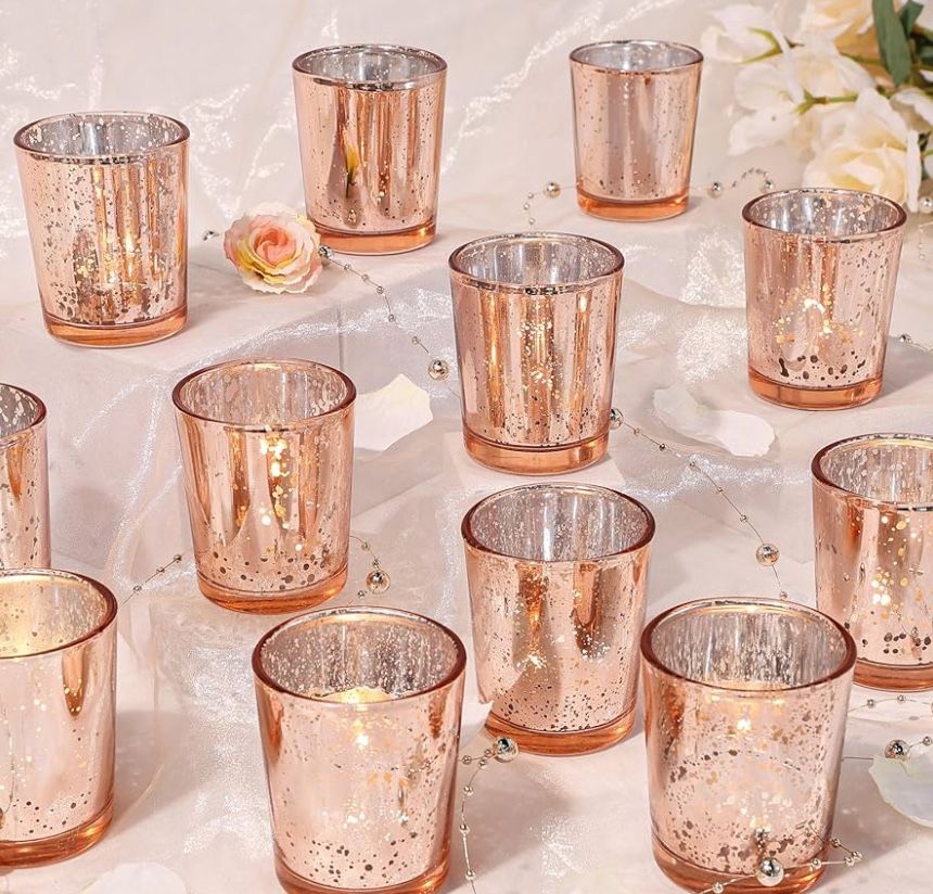 Candle Holders- Rose Gold (69)