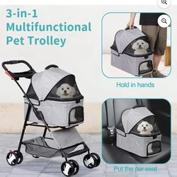 3-in-1 Multifunctional Pet Trolley/ stroller