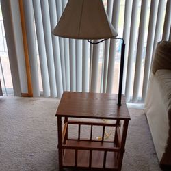 Table and lamp in one.