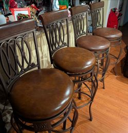 4 bar stools chairs barstools 32"