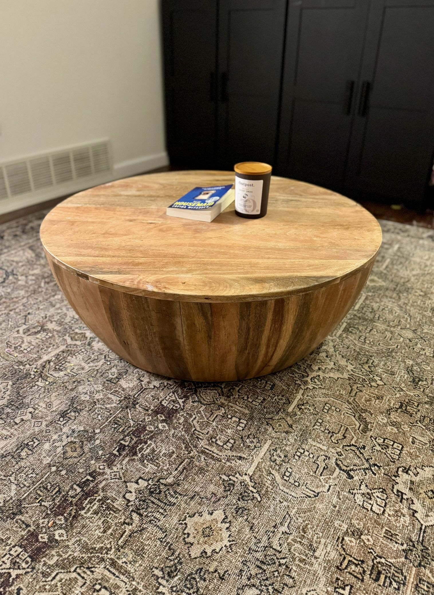 Round Wood Coffee Table