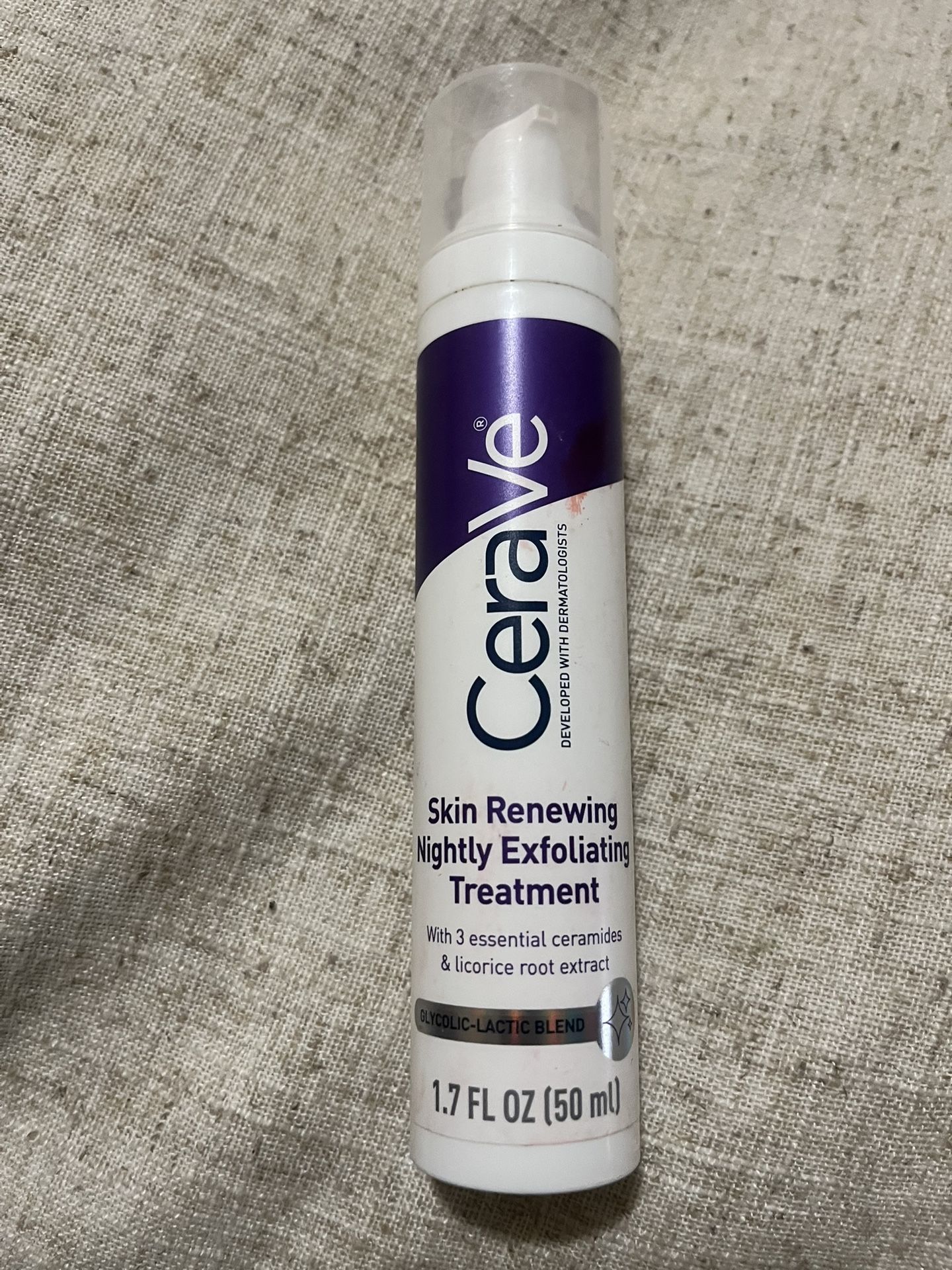 CeraVe Skin Renewing Nightly Exfoliating Treatment, Anti Aging Face Serum & Dark Spot Corrector