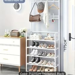 Shoe Rack/Coat Hanger White New In Sealed Box