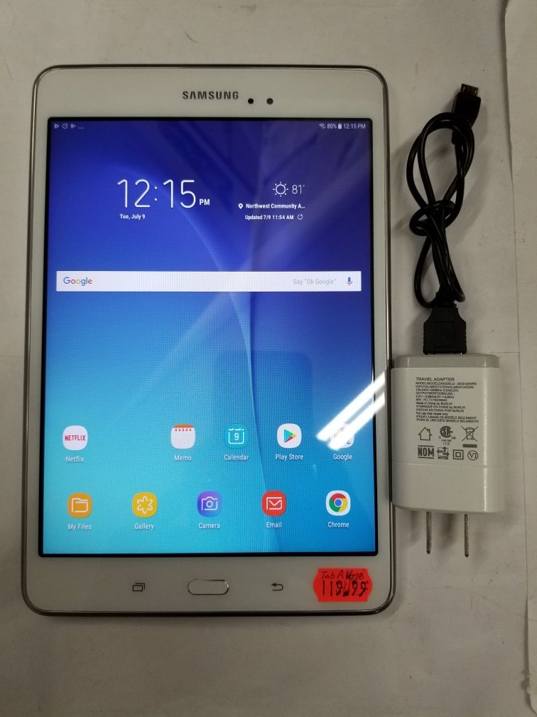 MINT Samsung Galaxy Tab A SM-T350, 16GB 8", Wifi, White Tablet