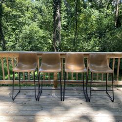 Bowden Faux Leather Counter Height Barstool