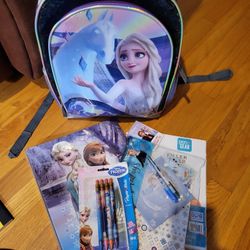 Disney's Frozen Backpack And School Supplies