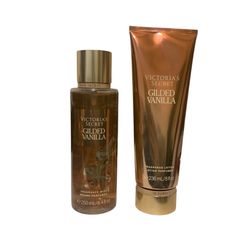 Victoria’s Secret Gilded Vanilla Fragrance 8.4fl Oz Mist & 8fl Oz Lotion Set