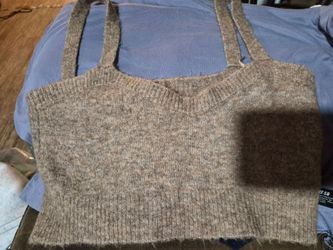 Knit Crop Tank Top zara size S