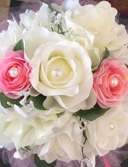 Silk wedding bouquet