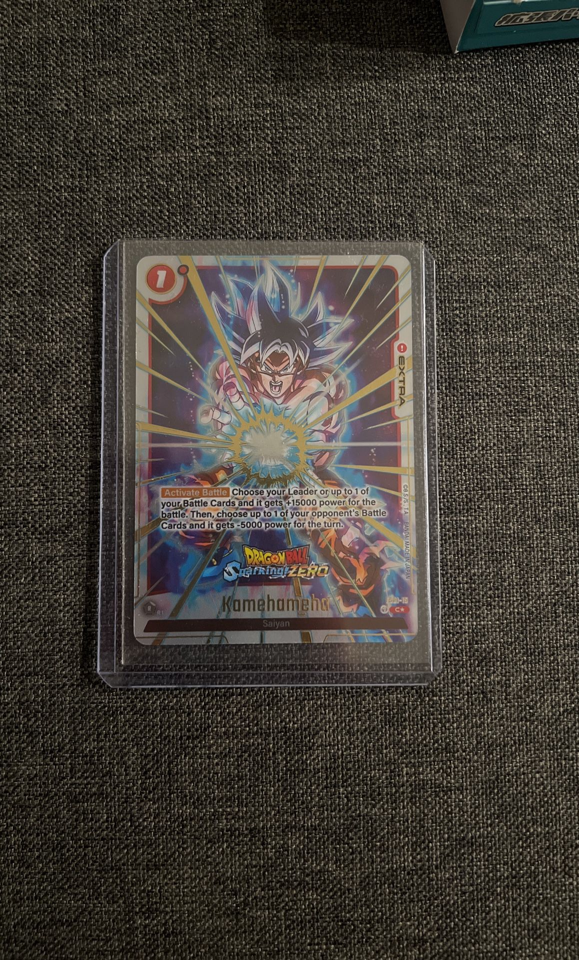 Dragon Ball Super Card Game Sparking Zero Premium Collectors Exclusive Kamehameha Card