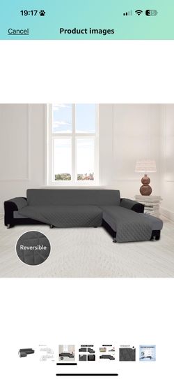 Sectional Couch Covers for Dogs L Shape Sofa Cover Reversible Sofa Slipcover