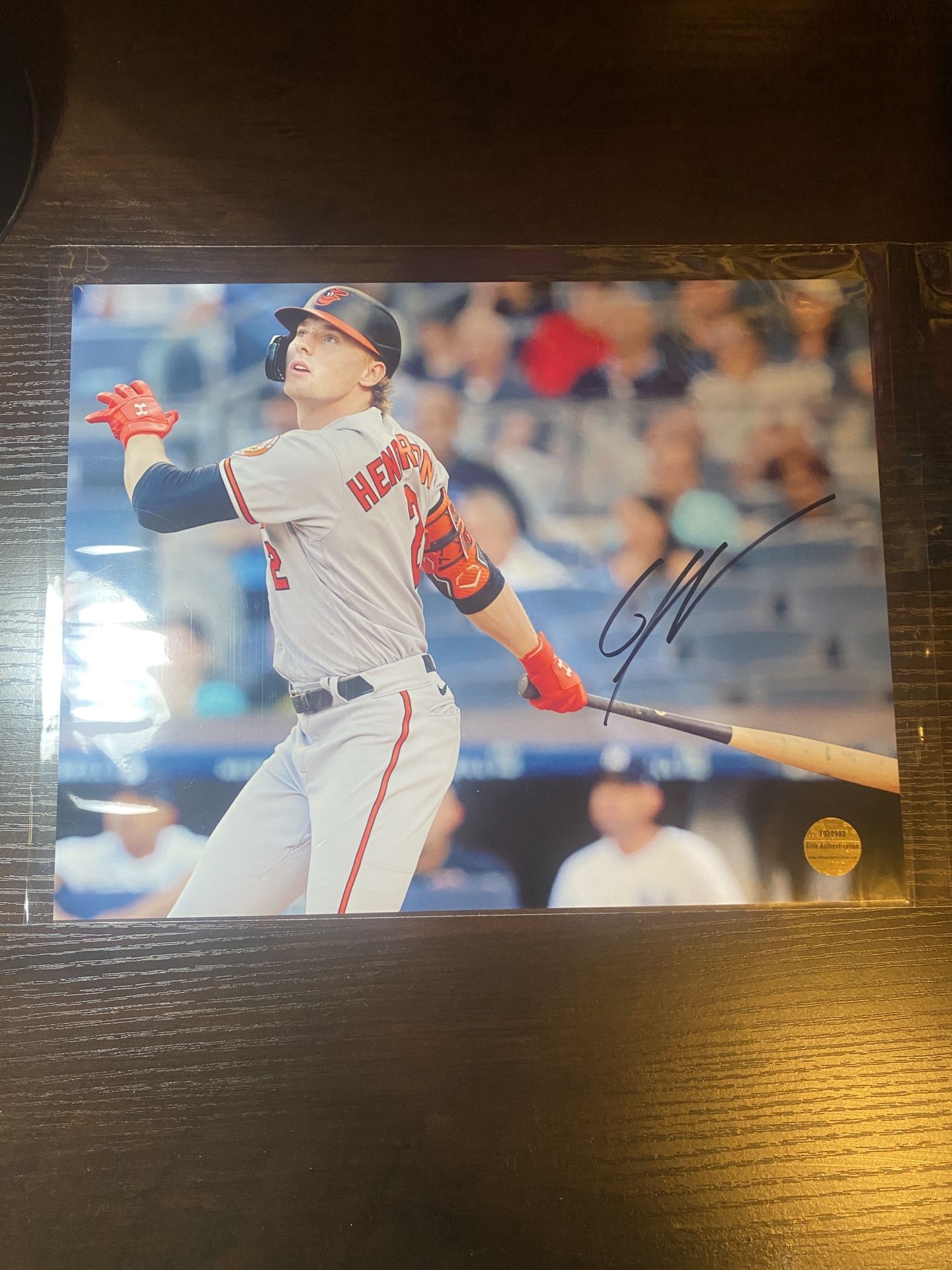 Gunnar Henderson Autograph 8 X 10 With Coa