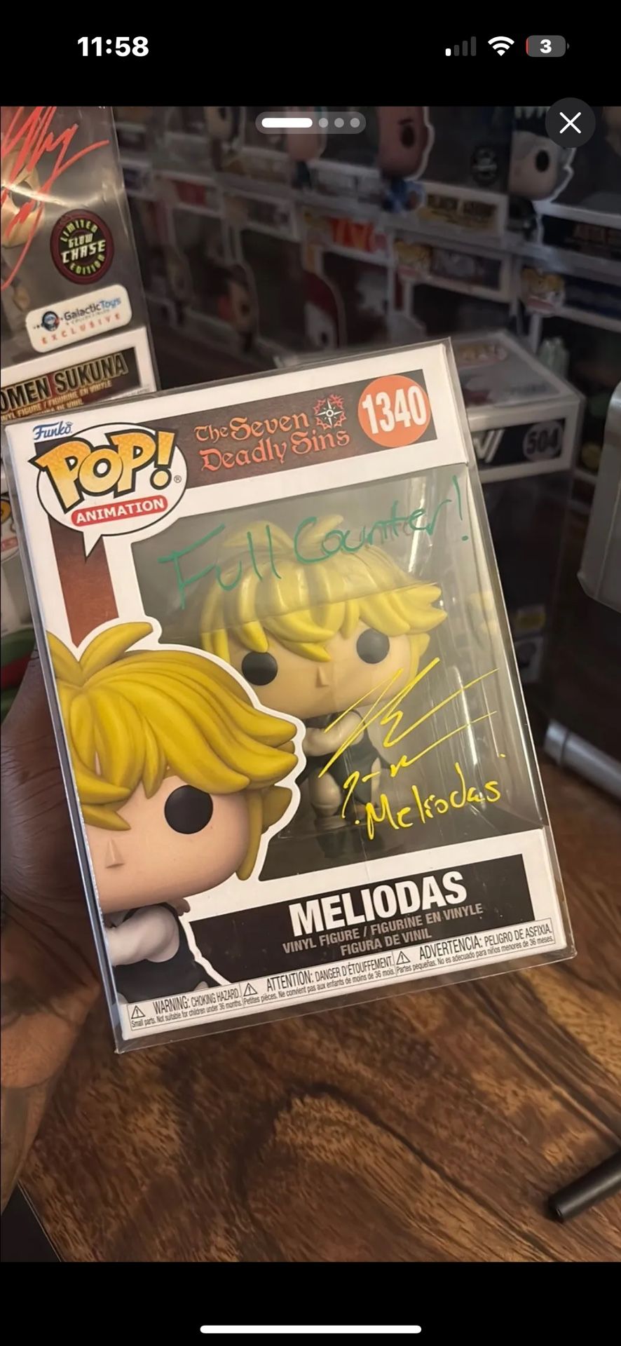 MELIODAS AUTOGRAPH FUNKO 