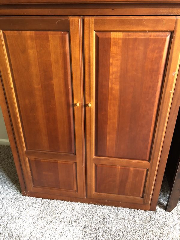 FREE - 2 door brown wood cabinet for Sale in Charlotte, NC ...