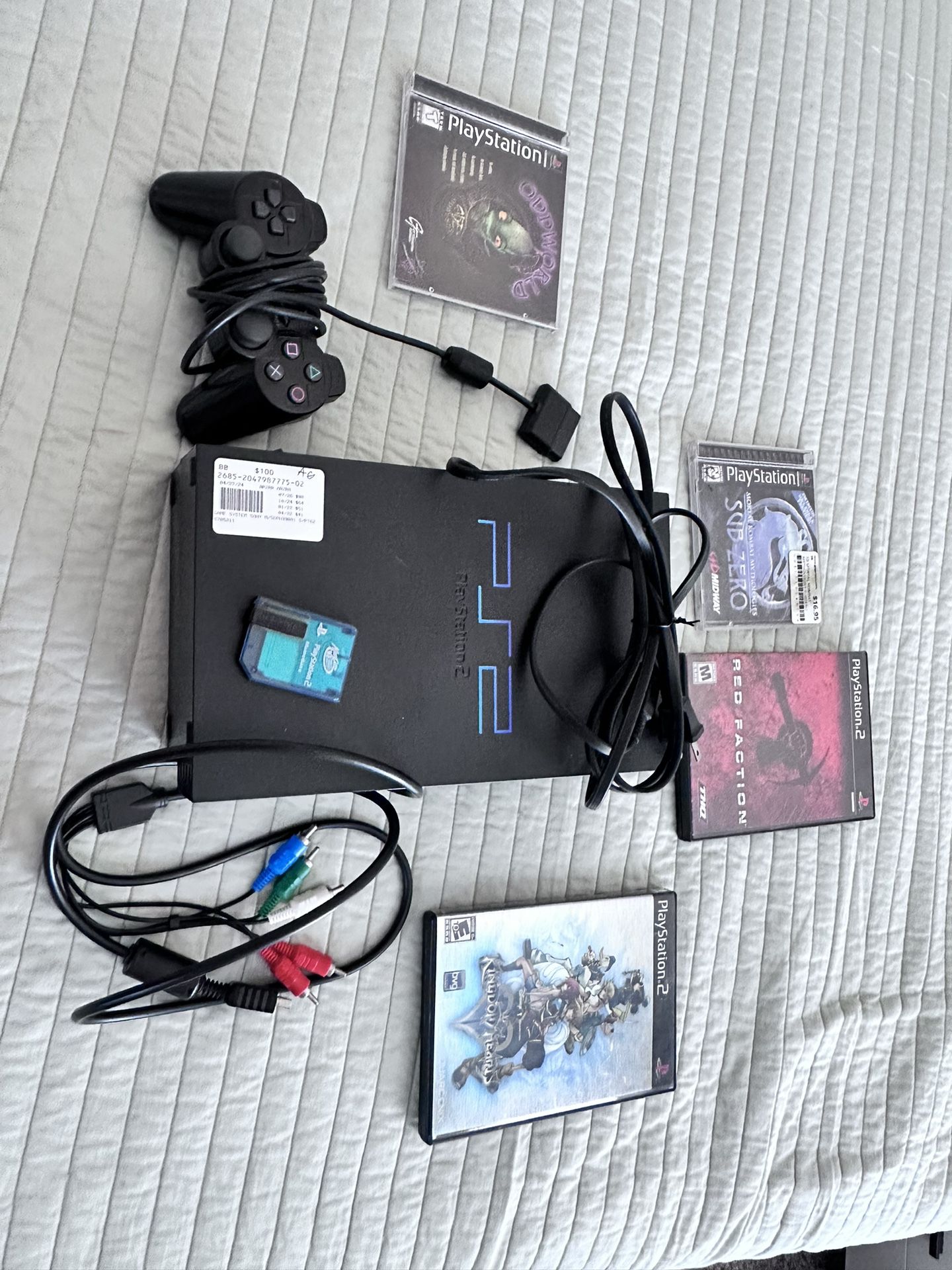 PS2 with games and Composite cables [NO TRADES]