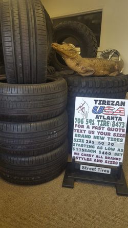 285 50 20 BRAND NEW TIRE TIRES $115 EACH $460 SET