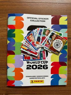 Panini FIFA World Cup 2026 Sticker Book and 49 Stickers NEW!