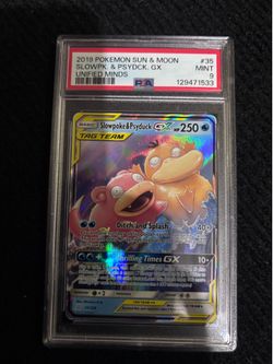 PSA 9 slowpoke and psyduck gx